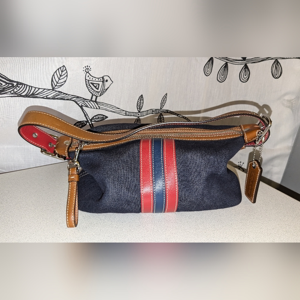 Coach small denim purse
